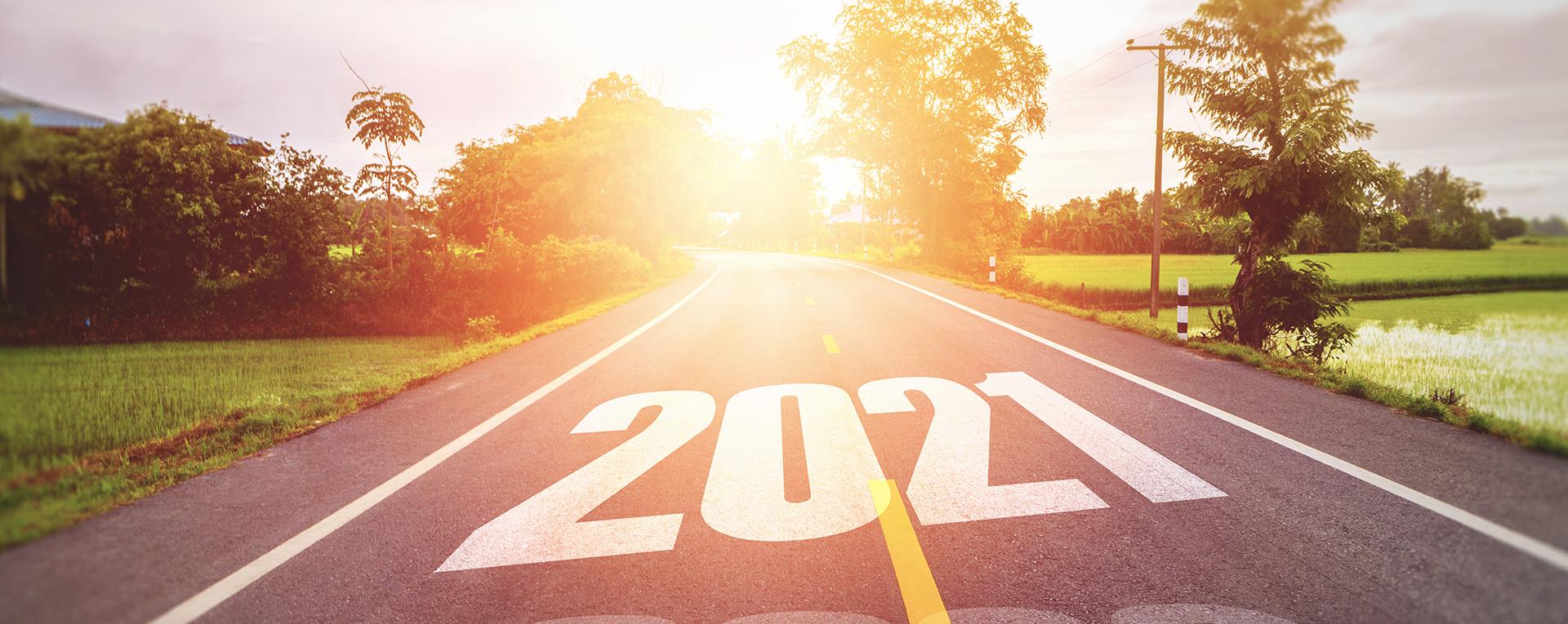 Tie, jossa vuosiluku 2021